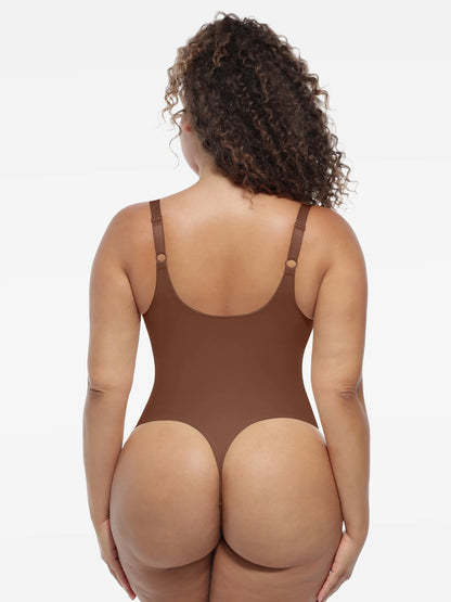 Deep V-Neck Shapewear Bodysuit